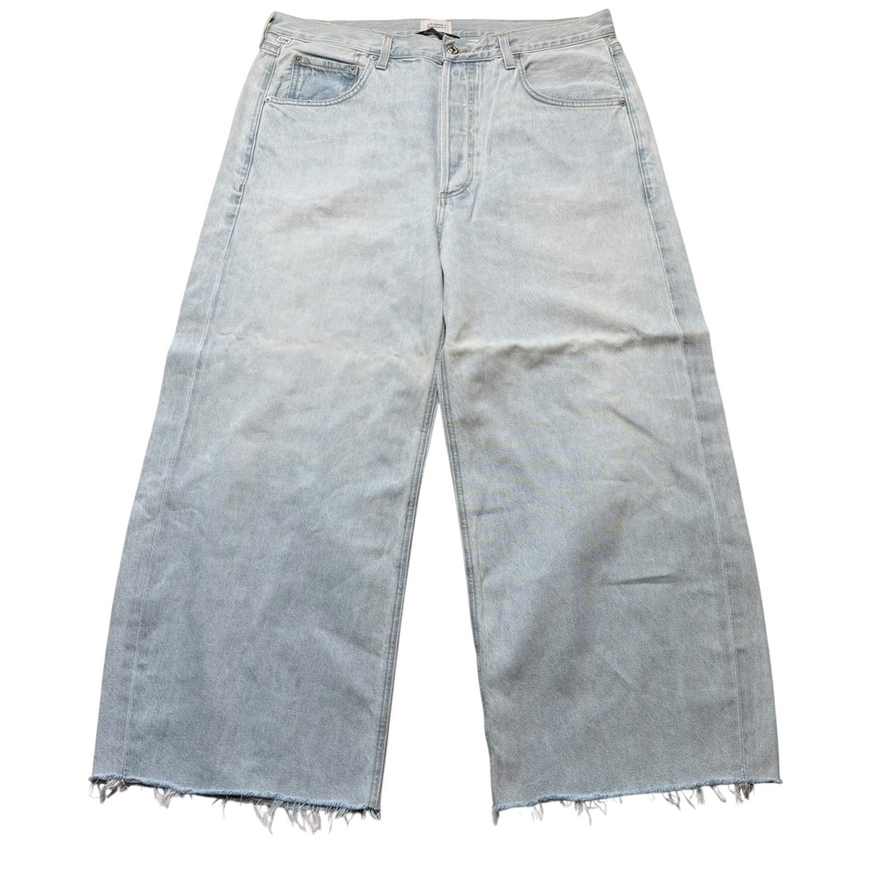 CITIZENS OF HUMANITY Ayla Baggy Wide Leg Light Blue Denim Jeans Women's Size 33